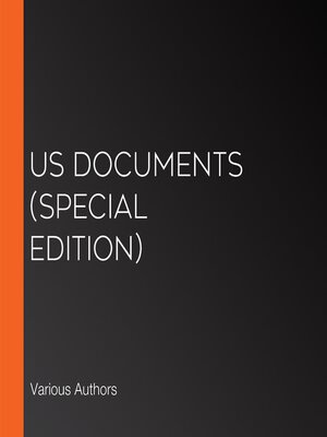 cover image of U.S. Documents (Special Edition)